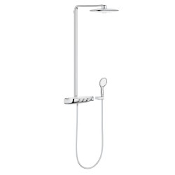 Grohe Rainshower SmartControl - Set de douche Duo avec thermostat, 360 mm, blanc lunaire 26250LS0