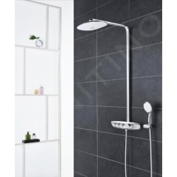 Grohe Rainshower SmartControl - Set de douche Duo avec thermostat, 360 mm, blanc lunaire 26250LS0