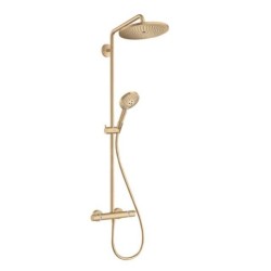 Hansgrohe Croma Select S - Set de douche Showerpipe 280 avec thermostat, bronze brossé 26890140