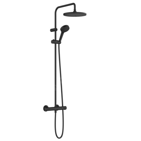 Hansgrohe Vernis Blend - Set de douche Showerpipe 240 avec thermostat, 2 jets, noir mat 26426670