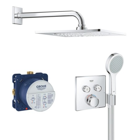 Grohe Grohtherm SmartControl - Set de douche Perfect avec thermostat encastré, 254 mm, chrome 34742000