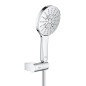 Grohe Rainshower SmartActive - Set de douche de tête 130 9,5 l/min, 3 jets, support et flexible, chrome 26580000