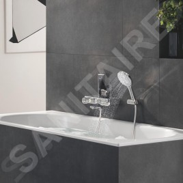 Grohe Rainshower SmartActive - Set de douche de tête 130 9,5 l/min, 3 jets, support et flexible, chrome 26580000