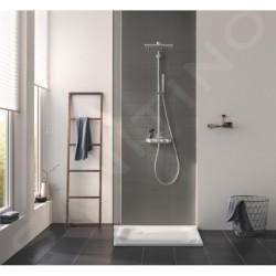 Grohe Euphoria SmartControl - Set de douche Cube 310 Duo avec thermostat, blanc lunaire 26508LS0