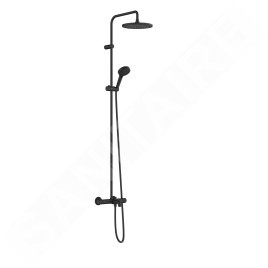Hansgrohe Vernis Blend - Set de douche Showerpipe 240 avec thermostat de baignoire, 2 jets, noir mat 26899670