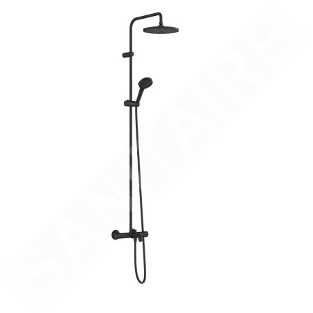 Hansgrohe Vernis Blend - Set de douche Showerpipe 240 avec thermostat de baignoire, 2 jets, noir mat 26899670