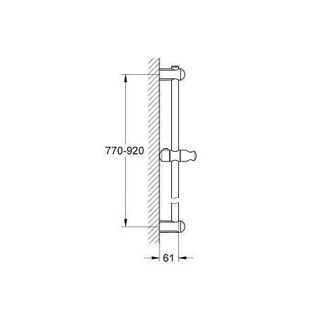 Grohe Euphoria - Barre de douche 900 mm, chrome 27500000