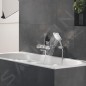 Grohe Rainshower SmartActive Cube - Set de douche de tête 130 9,5 l/min, 3 jets, support et flexible, chrome 26588000