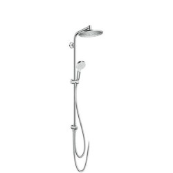 Hansgrohe Crometta - Set de douche S 240 Showerpipe pour rénovation, EcoSmart 9 l/min, chrome 27270000