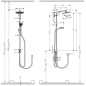 Hansgrohe Crometta - Set de douche S 240 Showerpipe pour rénovation, EcoSmart 9 l/min, chrome 27270000 Hansgrohe Crometta - Set de douche S 240 Showerpipe pour rénovation, EcoSmart 9 l/min, chrome 27270000