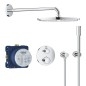 Grohe Grohtherm - Set de douche Rainshower Cosmopolitan 310 avec robinet de douche thermostatique encastré, chrom 34731000 Grohe Grohtherm - Set de douche Rainshower Cosmopolitan 310 avec robinet de douche thermostatique encastré, chrom 34731000