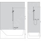 Hansgrohe Crometta - Set de douche Vario, 100 mm, 2 jets, blanc/ chrome 26532400