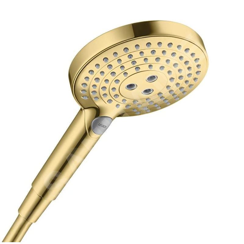 Hansgrohe Raindance Select S - Pommeau de douche 120, 3 jets, EcoSmart, or poli 26531990