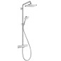 Hansgrohe Croma - Colonne de douche thermostatique Showerpipe, 1jet,EcoSmart, chrome 27660000 Hansgrohe Croma - Colonne de douche thermostatique Showerpipe, 1jet,EcoSmart, chrome 27660000