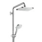 Hansgrohe Croma - Colonne de douche thermostatique Showerpipe, 1jet,EcoSmart, chrome 27660000 Hansgrohe Croma - Colonne de douche thermostatique Showerpipe, 1jet,EcoSmart, chrome 27660000