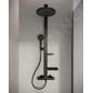 Ideal Standard ALU+ - Set de douche avec thermostat, diamètre 26 cm, 2 jets, noir soyeux BD583XG