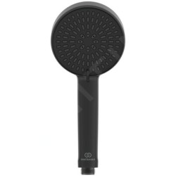 Ideal Standard ALU+ - Set de douche avec thermostat, diamètre 26 cm, 2 jets, noir soyeux BD583XG