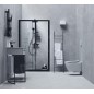 Ideal Standard ALU+ - Set de douche avec thermostat, diamètre 26 cm, 2 jets, noir soyeux BD583XG