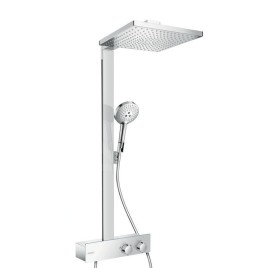 Hansgrohe Raindance E - Set de douche Showerpipe 300 avec thermostat 350 EcoSmart 9 l/min, chrome 27362000
