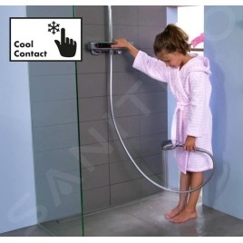 Hansgrohe Raindance E - Set de douche Showerpipe 300 avec thermostat 350 EcoSmart 9 l/min, chrome 27362000