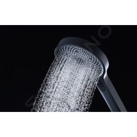 kielle Oudee - Set de douche avec thermostat, 260 mm, 3 jets noir / blanc 20602004