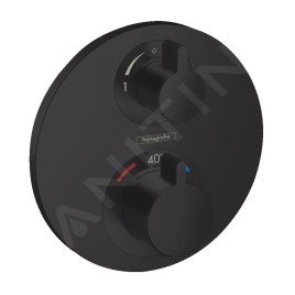Hansgrohe Croma - Set de douche 280, avec thermostat Ecostat encastré, noir mat 27961670