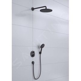 Hansgrohe Croma - Set de douche 280, avec thermostat Ecostat encastré, noir mat 27961670