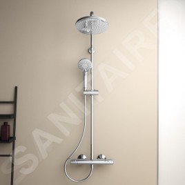 Ideal Standard CeraTherm - Set de douche T25 avec thermostat, 200 mm, 3 jets, chrome A7208AA
