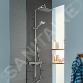 Hansgrohe Croma - Colonne de douche thermostatique Showerpipe, 1jet, chrome 27630000