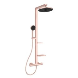 Ideal Standard ALU+ - Set de douche avec thermostat, diamètre 26 cm, 2 jets, rosé BD583RO