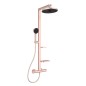 Ideal Standard ALU+ - Set de douche avec thermostat, diamètre 26 cm, 2 jets, rosé BD583RO