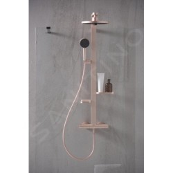 Ideal Standard ALU+ - Set de douche avec thermostat, diamètre 26 cm, 2 jets, rosé BD583RO
