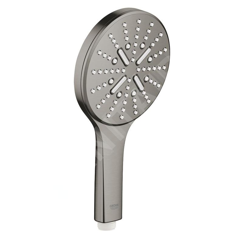 Grohe Rainshower SmartActive - Douche de tête 130 9,5 l/min, 3 jets, Hard Graphite brossé 26574AL0