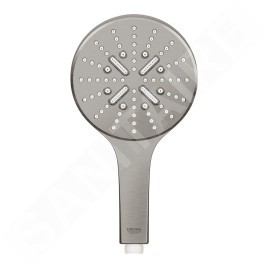 Grohe Rainshower SmartActive - Douche de tête 130 9,5 l/min, 3 jets, Hard Graphite brossé 26574AL0