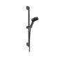 Hansgrohe Pulsify Select - Set de pommeau de douche, 3 jets, barre de 669 mm et flexible, noir mat 24160670