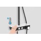 kielle Oudee - Set de douche avec thermostat, 260 mm, 3 jets, chrome / blanc / noir 20602000 kielle Oudee - Set de douche avec thermostat, 260 mm, 3 jets, chrome / blanc / noir 20602000