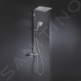Grohe Rainshower SmartActive Cube - Colonne de douche 310 avec mitigeur thermostatique, 3 jets, chrome 26649000