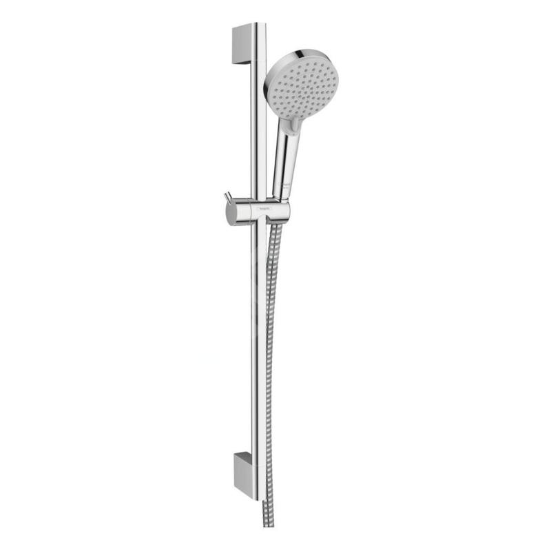 Hansgrohe Vernis Blend - Set douchette à main, 2 jets, barre et flexible, EcoSmart, chrome 26279000