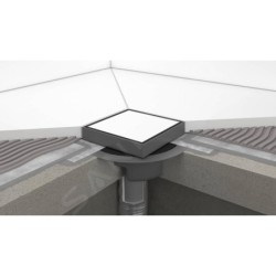 Hansgrohe RainDrain Spot - Siphon de douche avec grille de 150x150 mm, pour carrelage, inox brossé 56112800