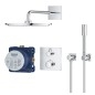 Grohe Grohtherm - Set de douche Rainshower Cosmopolitan 310 avec robinet de douche thermostatique encastré, chrom 34730000 Grohe Grohtherm - Set de douche Rainshower Cosmopolitan 310 avec robinet de douche thermostatique encastré, chrom 34730000
