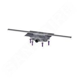 Kessel Linearis Infinity - Caniveau de douche 100 cm, avec grille, acier inoxydable brossé 45200.10