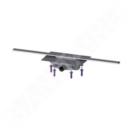 Kessel Linearis Infinity - Caniveau de douche 100 cm, avec grille, acier inoxydable brossé 45200.10