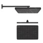 kielle Vega - Set de douche avec mitigeur encastré, 2 sorties, avec accessoires et corps d’encastrement, noir mat 20618SP34 kielle Vega - Set de douche avec mitigeur encastré, 2 sorties, avec accessoires et corps d’encastrement, noir mat 20618SP34