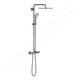 Grohe Euphoria - Set de douche 310 avec mitigeur thermostatique en applique, graphite foncé brossé 26075AL0