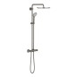 Grohe Euphoria - Set de douche 310 avec mitigeur thermostatique en applique, graphite foncé brossé 26075AL0