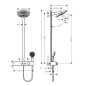 Hansgrohe Pulsify S - Set de douche 260 avec thermostat ShowerTablet Select 400, 2 jets, noir mat 24240670 Hansgrohe Pulsify S - Set de douche 260 avec thermostat ShowerTablet Select 400, 2 jets, noir mat 24240670