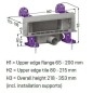 Kessel Scada - Caniveau de douche 36 cm, avec grille pour l'insertion de carreaux 48000.01M