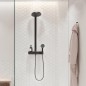 Hansgrohe Pulsify S - Set de douche 260 avec thermostat ShowerTablet Select 400, 2 jets, noir mat 24240670 Hansgrohe Pulsify S - Set de douche 260 avec thermostat ShowerTablet Select 400, 2 jets, noir mat 24240670