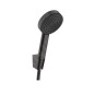 Hansgrohe Pulsify S - Set de pommeau de douche, 1 jet, support et flexible de 1250 mm, noir mat 24301670