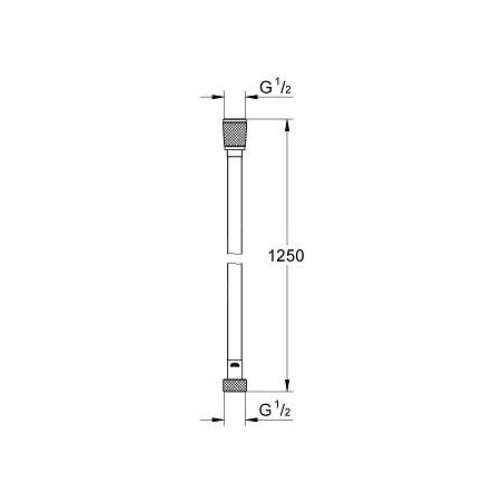 Grohe Flexibles - Flexible de douche Silverflex 1250 mm, supersteel 28362DC0